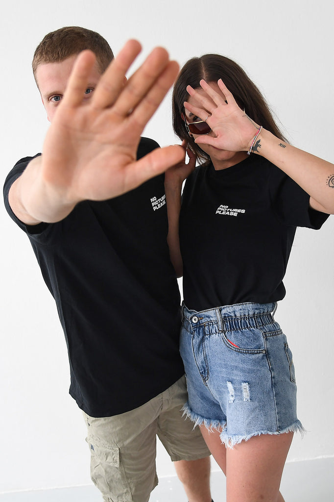 T-shirt unisex oversize NO PICTURE PLEASE - Tabloit.it